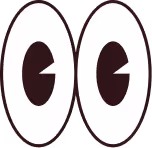 alert eyes clipart